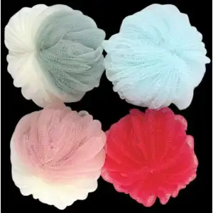 Two-color Pumpkin-shaped Bathing Puff #50g*1pc
