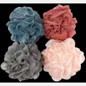 Three-color Bathing Puff #40g*1pc