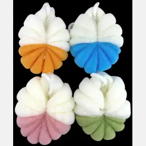 Turtle-shaped Bathing Puff #60g*1pc