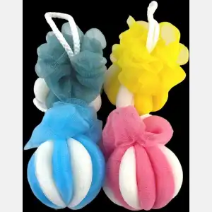 Colorful Pumpkin-shaped Bathing Puff #50g*1pc