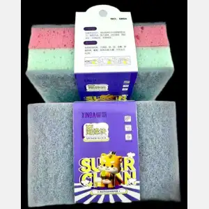 Colorful Gig Cleaning Sponge 2-piece set #6864