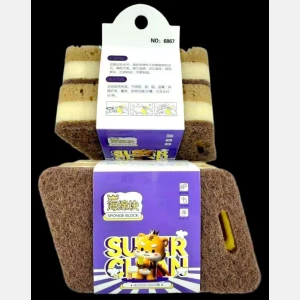 Brown Diamond Cleaning Sponge 2-piece set #6867