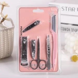 K-449 6-piece set of 3 smiling nail clippers