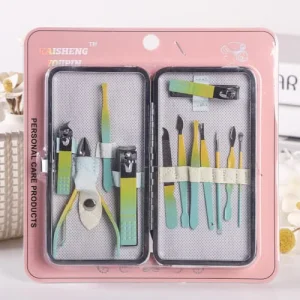 K-50267 Large Gradient Color 12 Pieces Nail Clipper Set