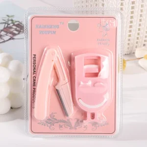 K-195 smiley face eyelash curler 2-piece set