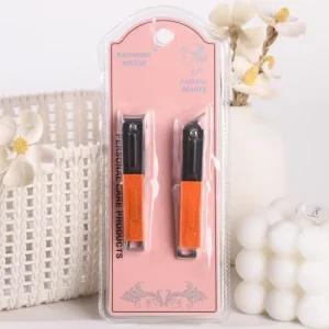 K-50310 2 color nail clippers, flat and diagonal