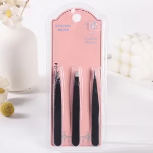 K-765 3 pcs set black eyebrow clippers
