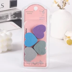 K-50390 Heart Shape Sponge File 4 Pieces Set  