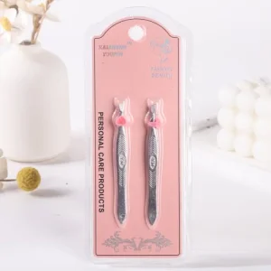K-50367 2 hearts Eyebrow clip