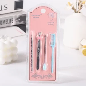K-50407 4-piece heart-shaped eyebrow clip set